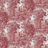 Staghorn Toile Garnet by RM CoCo Fabric