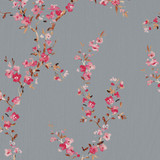Manchurian Blossoms Platinum by RM CoCo Fabric