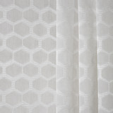 Evident Love White by Carole Fabric Sheer Philosophy 100% Polyester Turkey N/A 15" V, 19 1/4" H 118"  - Fabric Carolina -