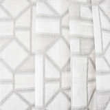 Into View Gray by Carole Fabric Sheer Luxury 100% Polyester TURKEY  5 7/8" V, 15 1/8" H 118"  - Fabric Carolina -