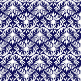 Double Dutch Damask Reversal Indigo by RM CoCo Fabric