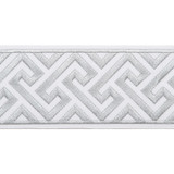Capri Silver by Europatex Fabric Capri 51% Fibranne, 49% Polyester 3.50 inches - Fabric Carolina -