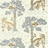 Kahna Metallic Gold and Silver AT78779 by Anna French Wallpaper Anna French Wallpaper Kahna Metallic Gold and Silver AT78779Wallpaper Palampore Non Woven Wallpaper UNITED KINGDOM </p><p>Repeat: V: 21 27 - Fabric Carolina -