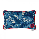 PARADEISOS Cushion (LC40121) by Mind The Gap | LC40121 | SUNDANCE VILLA | 20 x 12 in | Indigo, Taupe | Fabric Carolina | https://www.fabriccarolina.com/