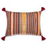 NEYSHABOUR Cushion (LC40171) by Mind The Gap | LC40171 | WOODSTOCK '69 LIFESTYLE COLLECTION | 27,6 x 19,6 in | Blue, Red, Yellow | Fabric Carolina | https://www.fabriccarolina.com/