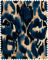 BLU SELVAGGIO Velvet (FB00132) by Mind The Gap | FB00132 | LA DOLCE VITA | Black, Blue, Grey | Fabric Carolina | https://www.fabriccarolina.com/