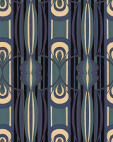 CARAMELLA Blu Wallpaper (WP30185) by Mind The Gap | WP30185 | LA DOLCE VITA | 1 roll x 20.5 x 393.7 in | 0.52m / 20.5in | 10m / 393.7in | 4.68mp | 80cm / 31.4in | Blue, Green, Taupe | Satin Matte | Paste the wall | 1-roll in a box | Fabric Carolina | https://www.fabriccarolina.com/