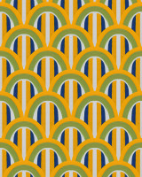 ESTIVO Luglio Wallpaper (WP30190) by Mind The Gap | WP30190 | LA DOLCE VITA | 1 roll x 20.5 x 393.7 in | 0.52m / 20.5in | 10m / 393.7in | 4.68mp | 50cm / 19.6in | Blue, Green, Yellow | Satin Matte | Paste the wall | 1-roll in a box | Fabric Carolina | https://www.fabriccarolina.com/