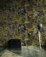 CAMO Wallpaper (WP20201) by Mind The Gap | WP20201 | PREMIUM DESIGNER WALLPAPER COLLECTION | 3 rolls x 20.5 x 118.1 in | 0.52m / 20.5in | 3m / 118in | 4.65mp | 60cm / 23.6in | Black, Green, Grey | Non-woven | Paste the wall | 3-rolls in a box | Fabric Carolina | https://www.fabriccarolina.com/