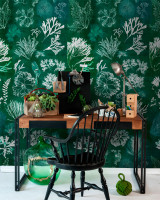 ALGAE Moss Wallpaper (WP20296) by Mind The Gap | WP20296 | THE WALLPAPER COLLECTABLES | 3 rolls x 20.5 x 118.1 in | 0.52m / 20.5in | 3m / 118in | 4.65mp | 300cm / 118in | Green, Turquoise, White | Textured Matte | Paste the wall | 3-rolls in a box | Fabric Carolina | https://www.fabriccarolina.com/