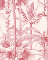 PALMERA CUBANA Pink Wallpaper (WP20497) by Mind The Gap | WP20497 | THE WALLPAPER COMPENDIUM 1 | 3 rolls x 20.5 x 118.1 in | 0.52m / 20.5in | 3m / 118in | 4.65mp | 52cm / 20.5in | Ivory, Pink | Textured Matte | Paste the wall | 3-rolls in a box | Fabric Carolina | https://www.fabriccarolina.com/