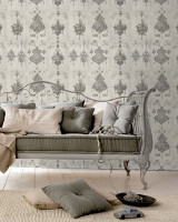 BIJOUX Premium Wallpaper (WP20091) by Mind The Gap | WP20091 | WALLPAPER DESIGNER COLLECTION | 3 rolls x 20.5 x 118.1 in | 0.52m / 20.5in | 3m / 118in | 4.65mp | 50cm / 19.6in | Black, Grey | Non-woven | Paste the wall | 3-rolls in a box | Fabric Carolina | https://www.fabriccarolina.com/