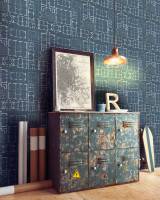 CHATEAU Bleu Wallpaper (WP20026) by Mind The Gap | WP20026 | WALLPAPER DESIGNER COLLECTION | 3 rolls x 20.5 x 118.1 in | 0.52m / 20.5in | 3m / 118in | 4.65mp | 52cm / 20.5in | Blue, White | Non-woven | Paste the wall | 3-rolls in a box | Fabric Carolina | https://www.fabriccarolina.com/