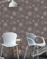 NAVIGATION Brown Premium Wallpaper (WP20039) by Mind The Gap | WP20039 | WALLPAPER DESIGNER COLLECTION | 3 rolls x 20.5 x 118.1 in | 0.52m / 20.5in | 3m / 118in | 4.65mp | 52cm / 20.5in | Brown, Grey | Non-woven | Paste the wall | 3-rolls in a box | Fabric Carolina | https://www.fabriccarolina.com/