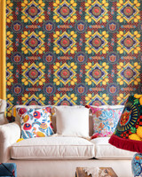 AMALFI Blue Wallpaper (WP20830) by Mind The Gap | WP20830 | LA DOLCE VITA | 1 roll x 52x900 cm / 20.47x354.33in | 0.52m / 20.5in | 9m / 354in | 4.68sqm / 50sq ft | 52cm / 20.5in | Black, Blue, Green, Yellow, Red, Brown, Turquoise | Non-woven Textured | Paste the wall | 1-roll in a box | Fabric Carolina | https://www.fabriccarolina.com/