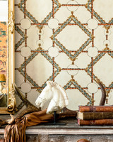 DECORATIVE HARNESS Anthracite Wallpaper (WP30107) by Mind The Gap | WP30107 | THE DERBY | 1 roll x 52x1000 cm / 20.5x393.7 in | 0.52m / 20.5in | 10m / 393.7in | 5.20sqm / 55.9sq ft | 50cm / 19.6in | Blue, Yellow, Anthracite, Brown | Non-woven Satin | Paste the wall | 1-roll in a box | Fabric Carolina | https://www.fabriccarolina.com/