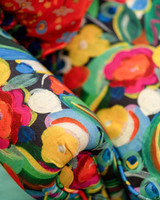 QUEEN'S GARDEN Linen (FB00177) by Mind The Gap | FB00177 | TRANSYLVANIAN RHAPSODY | Black, Blue, White, Green, Yellow, Pink, Orange | Meter | 140(±5%)x100 | (W)34 x (L)31.5cm / (W)13.3 x (L)12.4 in | Stonewashed | 100% Linen | Fabric Carolina | https://www.fabriccarolina.com/