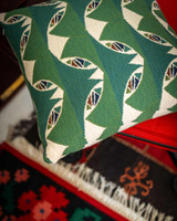 WOODS GATE Woven Fabric (FB00188) by Mind The Gap | FB00188 | TRANSYLVANIAN RHAPSODY | Blue, White, Green | Meter | 137(±5%)x100 | (W)45.5 x (L)37cm / (W)17.9 x (L)14.5 in | Tumble Wash | 12% Polyamide, 85% Cotton, Other Fibers | Fabric Carolina | https://www.fabriccarolina.com/