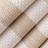 Value Stripes Biscuit D5095 by Charlotte Fabrics Fabric Charlotte Fabrics Fabric Value Stripes 100% Polypropylene USA Horizontal 1.75" 54"  - Fabric Carolina -
