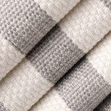 Value Stripes Fog D5098 by Charlotte Fabrics Fabric Charlotte Fabrics Fabric Value Stripes 100% Polypropylene USA Horizontal 1.75" 54"  - Fabric Carolina -