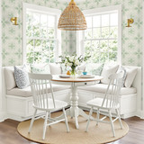 Sari Matcha AG60404 by Seabrook Designs Wallpaper Bali Tropical Heavyweight Paper United States 60.75 sq ft 27" Seabrook Wallpaper - Fabric Carolina -