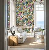 Raya Gem AG61607 by Seabrook Designs Wallpaper Bali Tropical 20 oz. Type II Vinyl United States 651.3 sq ft 27" Seabrook Wallpaper - Fabric Carolina -