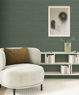 Sisa Seaweed EN40204 by Seabrook Designs Wallpaper Natural Grass Textures Nonwoven Netherlands 57.5 sq ft 20.9" Seabrook Wallpaper - Fabric Carolina -