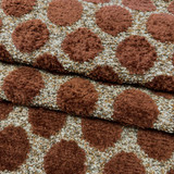 Domino Garnet by Magnolia Designer Fabric Required Minimum Quantity Purchase: 2 yards Content: 92% POLYESTER, 8% COTTON Origin: INDIA Performance: 50,000+ WYZ Repeat: Horizontal: 2.25 and Vertical: 3.25 Width: 54 Uses: Upholstery