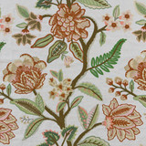 Navarre Paprika by Magnolia Designer Fabric Required Minimum Quantity Purchase: 2 yards Content: 60% LINEN, 40% COTTON Origin: INDIA Performance: Repeat: Horizontal: 25.25 and Vertical: 30.75 Width: 53.5 EMB Uses: Bedding, Drapery, Multipurpose