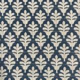 Odette Admiral by Magnolia Designer Fabric Required Minimum Quantity Purchase: 2 yards Content: 66% POLYESTER, 34% COTTON Origin: INDIA Performance: 50,000 WYZ Repeat: Horizontal: 1.75 and Vertical: 2.5 Width: 55 Uses: Bedding, Multipurpose, Upholstery