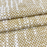 Optim Nugget by Magnolia Designer Fabric Required Minimum Quantity Purchase: 2 yards Content: 97.7% POLY, 2% WOOL, 0.3% NYLON Origin: CHINA Performance: 50,000 WYZ Repeat: Horizontal: 0 and Vertical: 0 Width: 55.5 Uses: Upholstery
