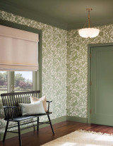 Gracie Garden Sage & Cream Wallpaper by Rifle Paper Co. Rifle Paper Co. Covers about 60.8 square feet 27-in by 27-ft long roll Unpasted 25.25 - Fabric Carolina -