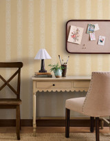 Estee Stripe Gold Wallpaper by Rifle Paper Co. Rifle Paper Co. Covers about 60.8 square feet 27-in by 27-ft long roll Unpasted 12.63 - Fabric Carolina -
