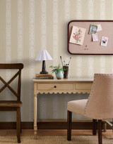 Estee Stripe Linen Wallpaper by Rifle Paper Co. Rifle Paper Co. Covers about 60.8 square feet 27-in by 27-ft long roll Unpasted 12.63 - Fabric Carolina -