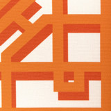 Pavilion Trellis Orange by Brunschwig & Fils Fabric