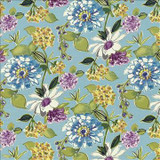 Cacherel Spring Water by Kasmir Fabric 5065 100% Cotton PAKISTAN 15,000 Wyzenbeek Double Rubs H: 27 inches, V: 27 inches 54 - 55 - Fabric Carolina - Kasmir