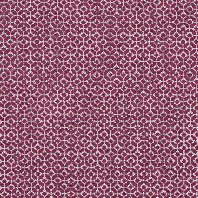 F1133 10 Orbit Raspberry by Clarke and Clarke Fabric Equinox 60% Polyester / 40% Cotton TURKEY see sample Horizontal: - and Vertical: - 54 inches - Fabric Carolina -