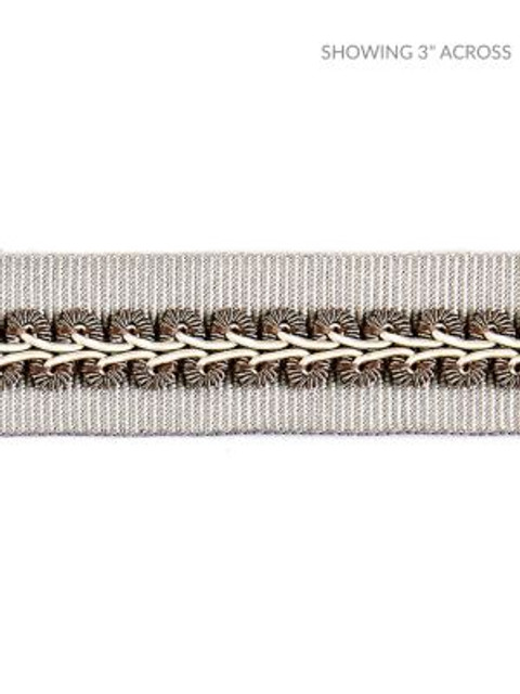 <p>Cecile Gimp Tape French Grey SCV12430003 by Scalamandre Trim</p><p><strong>Required Minimum Quantity Purchase: Fabrics by the yard 1 YARD MINIMUM </p><p>Book: BOTANICA</p><p>Content: 44% RAYON 43% FIBRANNE, 7% COTTON 6% POLYESTER</p><p>Origin: CHINA</p><p>Performance: LIGHT DUTY</p><p>Repeat: Horizontal: and Vertical: </p><p>Width: 1</p>