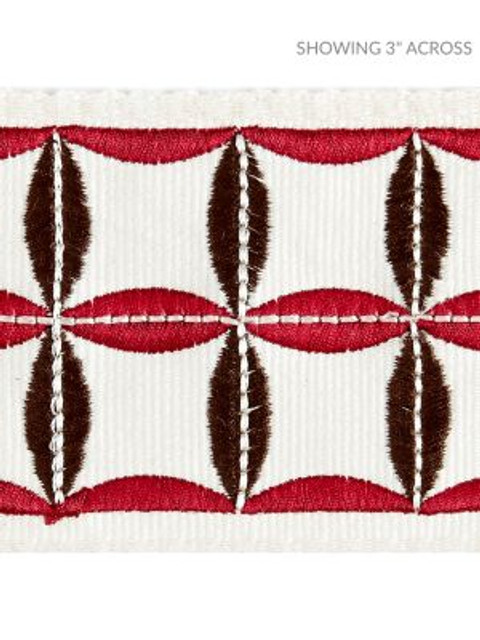<p>Fiori Embroidered Tape Raspberry SCT32880006 by Scalamandre Trim</p><p><strong>Required Minimum Quantity Purchase: Fabrics by the yard 1 YARD MINIMUM </p><p>Book: MERCHANTE</p><p>Content: 66% COTTON 34% VISCOSE</p><p>Origin: INDIA</p><p>Performance: LIGHT DUTY</p><p>Repeat: Horizontal: 2.125" and Vertical: </p><p>Width: 2.88</p>