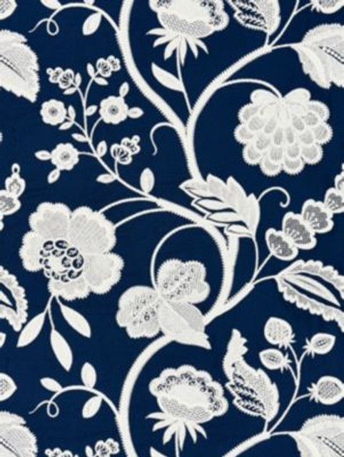 <p>Kensington Embroidery Navy SC271510005 by Scalamandre Fabric</p><p><strong>Required Minimum Quantity Purchase: Fabrics by the yard 1 YARD MINIMUM </p><p>Book: BOTANICA</p><p>Content: 50% POLYESTER 30% LINEN 20% COTTON</p><p>Origin: INDIA</p><p>Performance: LIGHT DUTY</p><p>Repeat: Horizontal: 30.375" and Vertical: 24.75"</p><p>Width: 51</p>