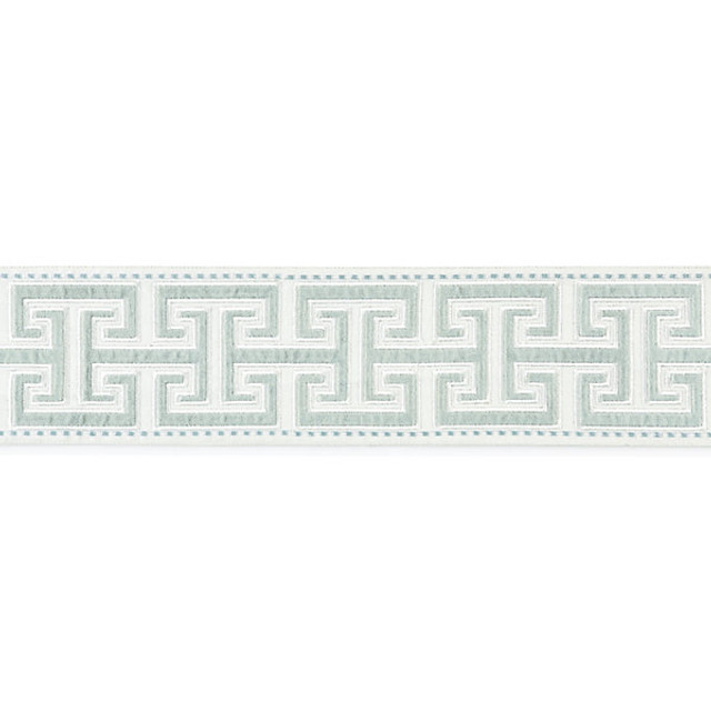Luxor Velvet Tape/Cloud T3304-002 by Scalamandre Trim Trim LA BOHEME STOCKED AT 86% COTTON;14% VISCOSE INDIA LIGHT DUTY Horizontal: 3.75" and Vertical: 4.75" - Fabric Carolina -