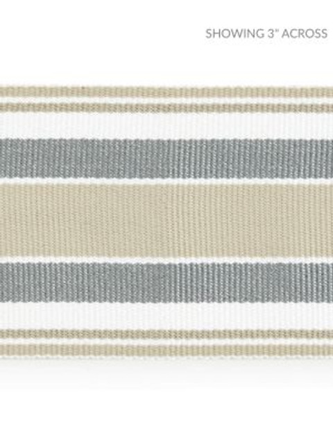 <p>Marina Stripe Tape Pebble SCT33110001 by Scalamandre Trim</p><p><strong>Required Minimum Quantity Purchase: Fabrics by the yard 1 YARD MINIMUM </p><p>Book: ISOLA INDOOR / OUTDOOR</p><p>Content: 100% POLYOLEFIN</p><p>Origin: UNITED KINGDOM</p><p>Performance: HEAVY DUTY</p><p>Repeat: Horizontal: and Vertical: </p><p>Width: 2.5</p>