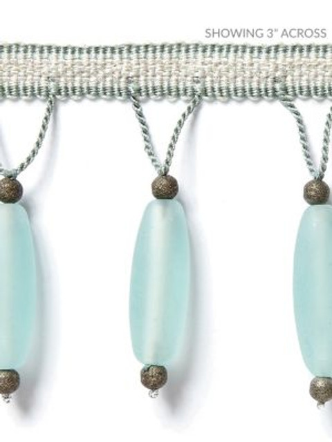 <p>Vionnet Beaded Fringe Aquamarine SCFX15010003 by Scalamandre Trim</p><p><strong>Required Minimum Quantity Purchase: Fabrics by the yard 1 YARD MINIMUM </p><p>Book: MERCHANTE</p><p>Content: 91% GLASS 5% METALLIC 4% VISCOSE</p><p>Origin: INDIA</p><p>Performance: LIGHT DUTY</p><p>Repeat: Horizontal: and Vertical: 1.125"</p><p>Width: 3.13</p>