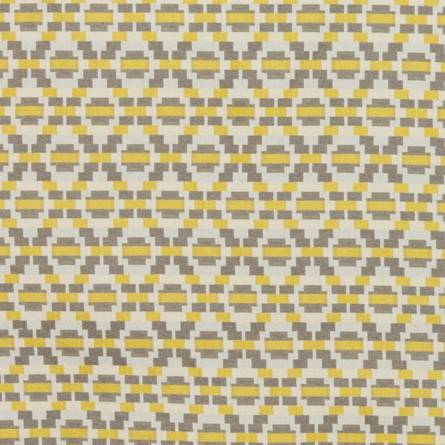 Step Up Trellis Gold Gray by RM CoCo Fabric
