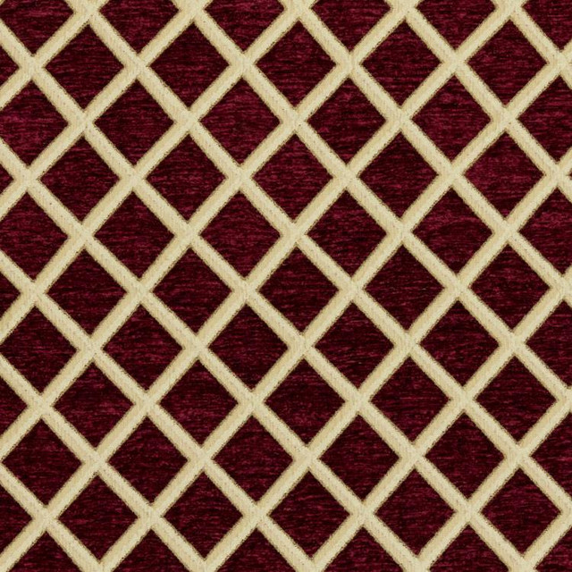 Perot Trellis Crimson by RM CoCo Fabric