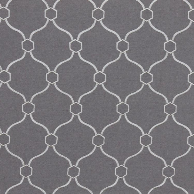 Picardie Trellis Pewter by RM CoCo Fabric