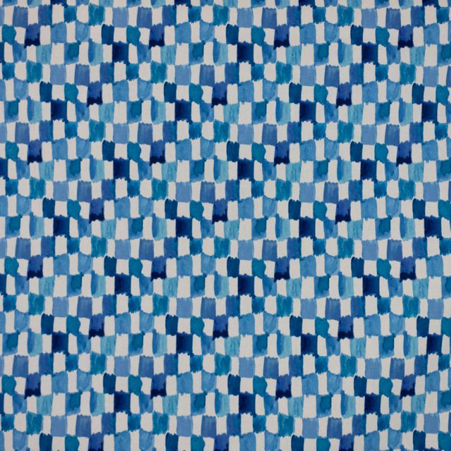 Brushstroke Check Blue Jay by RM CoCo Fabric