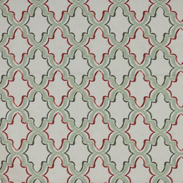 Constantinople Trellis Tuscan Red by RM CoCo Fabric