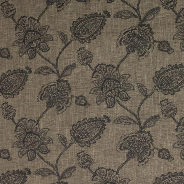 Ansley Park Black Walnut by RM CoCo Fabric 2018 Spring - Prive Collection 90% Poly 10% Visc Emb: 100% Cot - Dry clean only Horizontal: 27.125 and Vertical: 18.5 56 - Fabric Carolina -