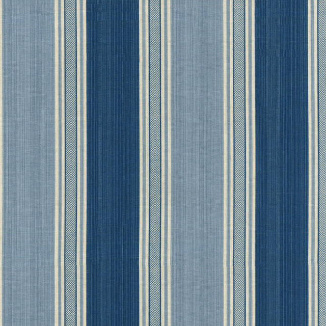 Spotswood Stripe Porcelain 668743 by Waverly Fabric LANGUAGE OF THE GARDEN 100% Cotton U.S.A. Horizontal: 6.75" and Vertical: 0.00" 54" - Fabric Carolina -